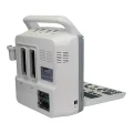 Ultrasonido portátil ZGN-i50 en uso con transductor durante ecografía obstétrica