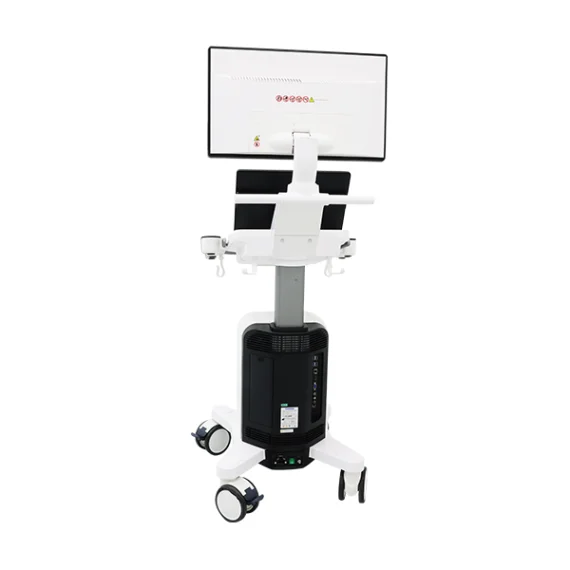 Ultrasonido Chison SonoMax 9 en uso clínico durante un examen abdominal
